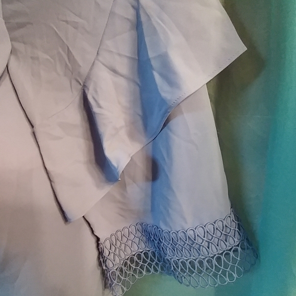 Alfani Womens Plus Applique Ruffled Blouse Sz 3X - Picture 4 of 6